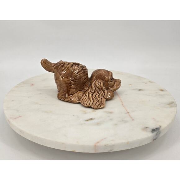 Unmarked Vintage Ceramic Dog Planter - Picture 5 of 7
